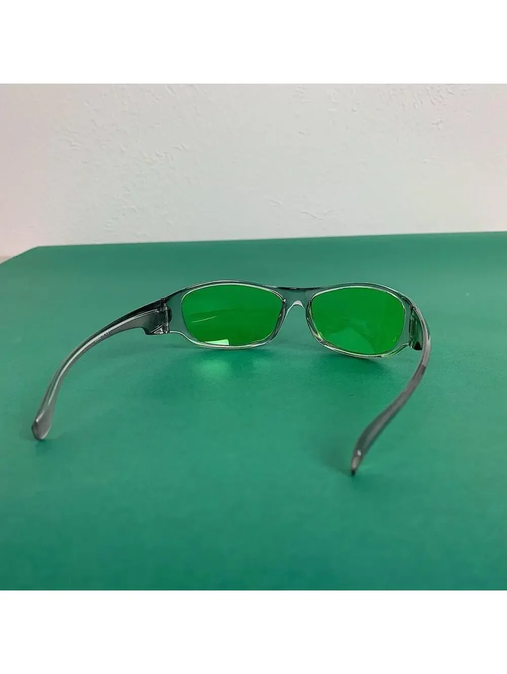 Vintage Y2K Style Cyber Futuristic Green Lenses sunglasses. Unisex